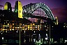 Sydney Harbour Bridge bei Nacht. -  Alle Australien Fotos: Laurenz Bobke.